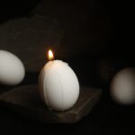 Candle, Egg-shaped Candle, White Candle, Light Photo